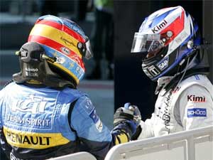 Alonso y Raikkonen