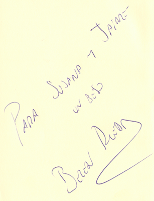 Autografo Belén Rueda