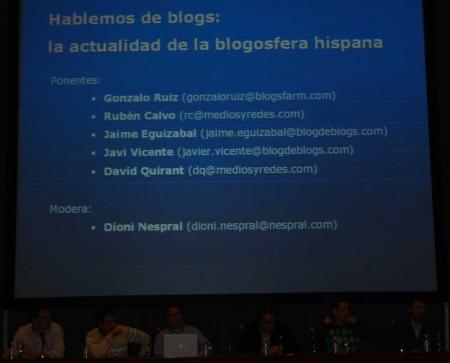 Mesa redonda en el Congreso de Webmasters