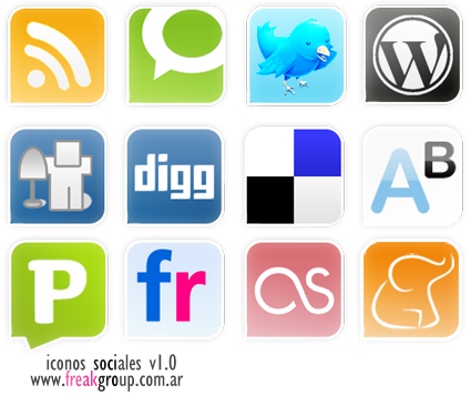 Iconos sociales para tu blog