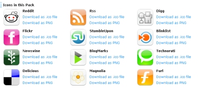 Iconos sociales para tu blog