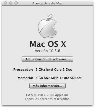 macbook 4gb ram Ampliar imagen